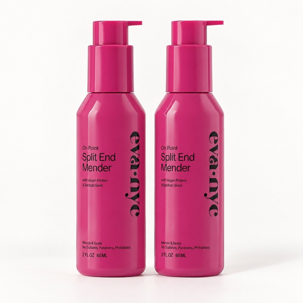 Eva NYC On Point Split End Mender 2oz Set of 2 Vegan Protein Treatment NWOB